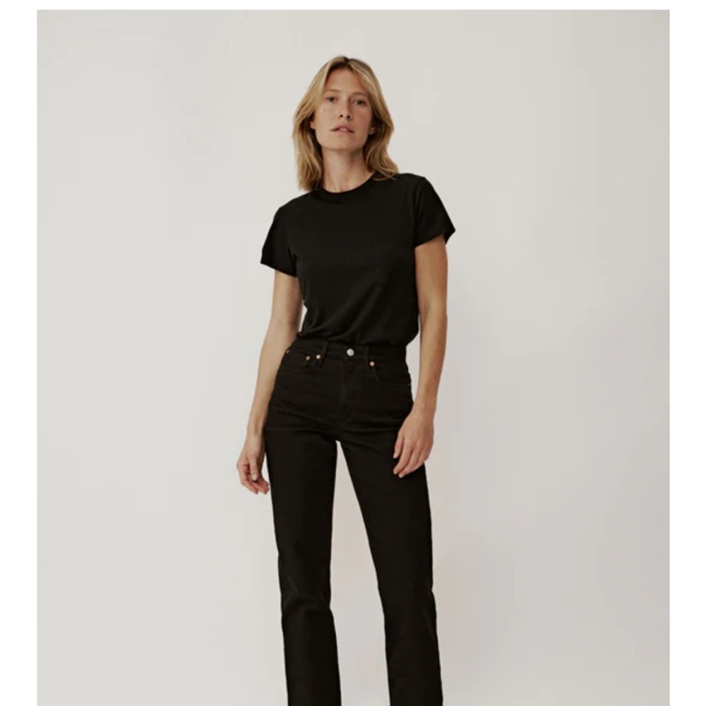 Buck Mason Black Straight Leg Jeans